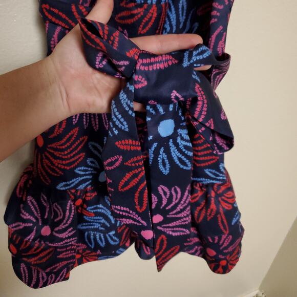 NWT LIKELY Floral Coquette Mini Party Cocktail Ruffle Sundress Dress Sz 6 - Picture 4 of 11